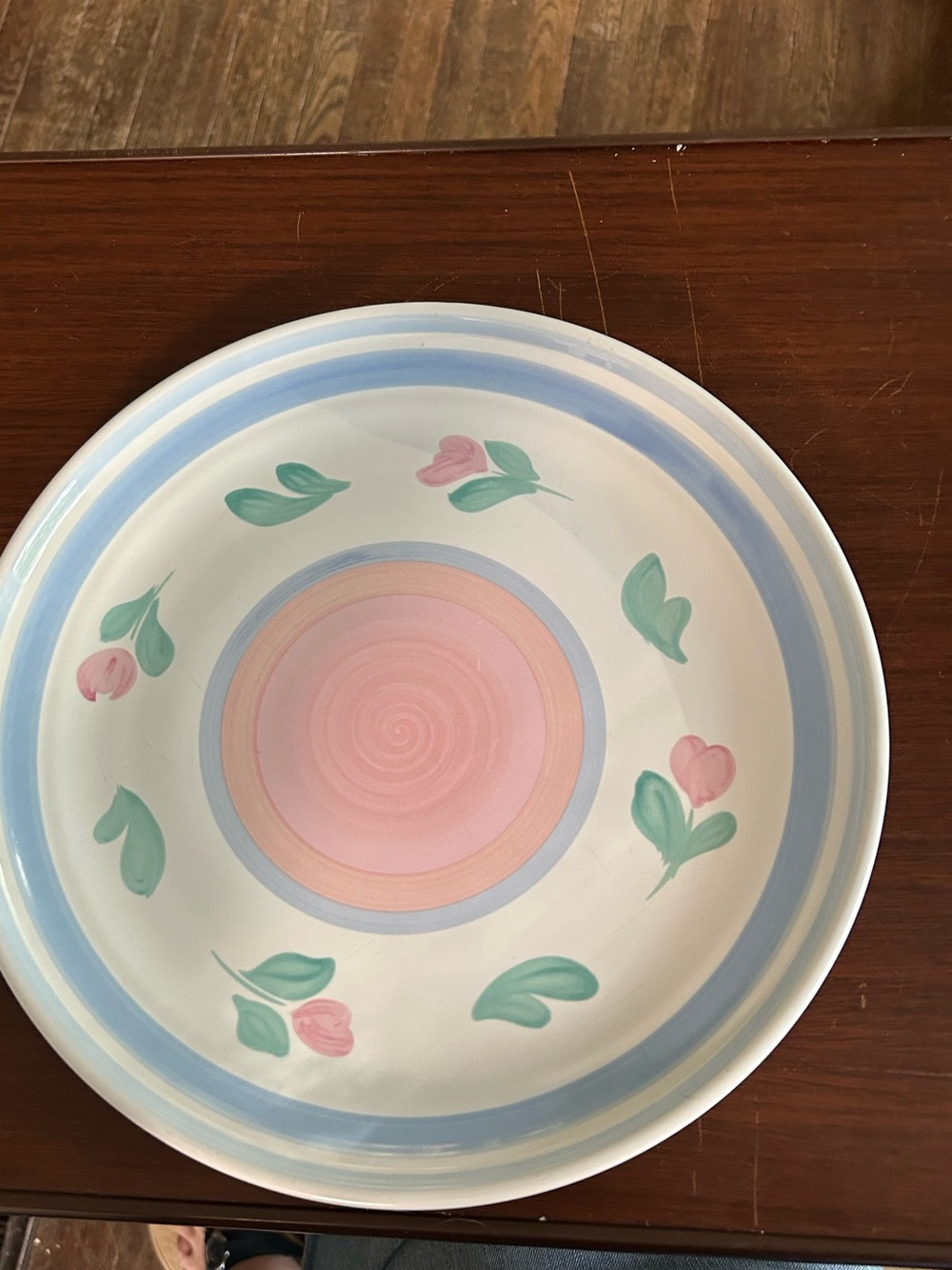 Vintage international China company table works Tulipano Capri serving plate.